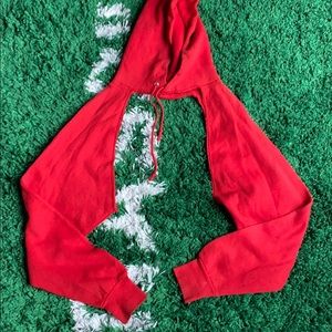 Crop top hoodie